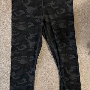 Fabletics Kids Black Camouflage Leggings